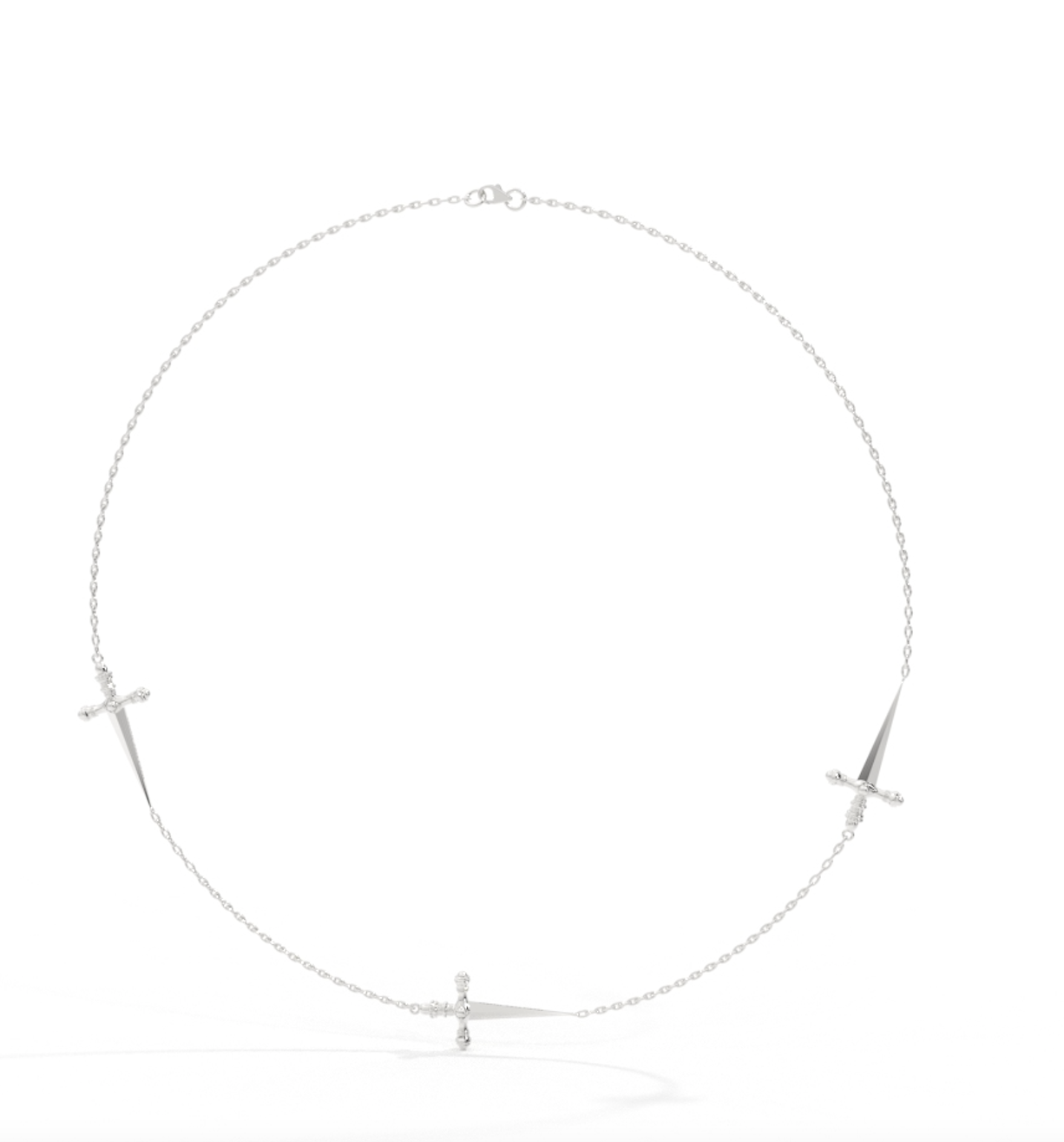 São Jorge 3 Swords Necklace