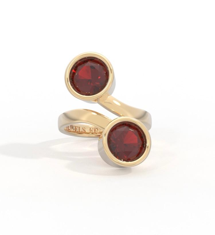 North & South Ring 18K Yellow Gold