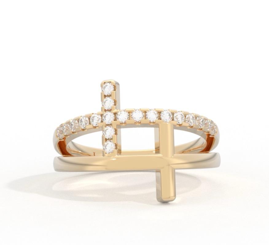 La Cross Ring 18K Gold